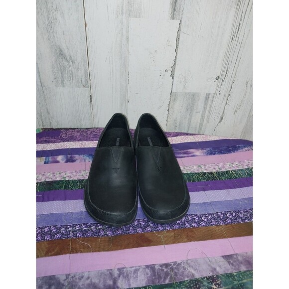 Merrell Encore Kassie Loafers Leather Women Size US 6.5 EU 37 Black - Picture 1 of 9